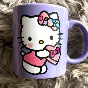 Sanrio Hello Kitty Valentines Day ceramic coffee mug.